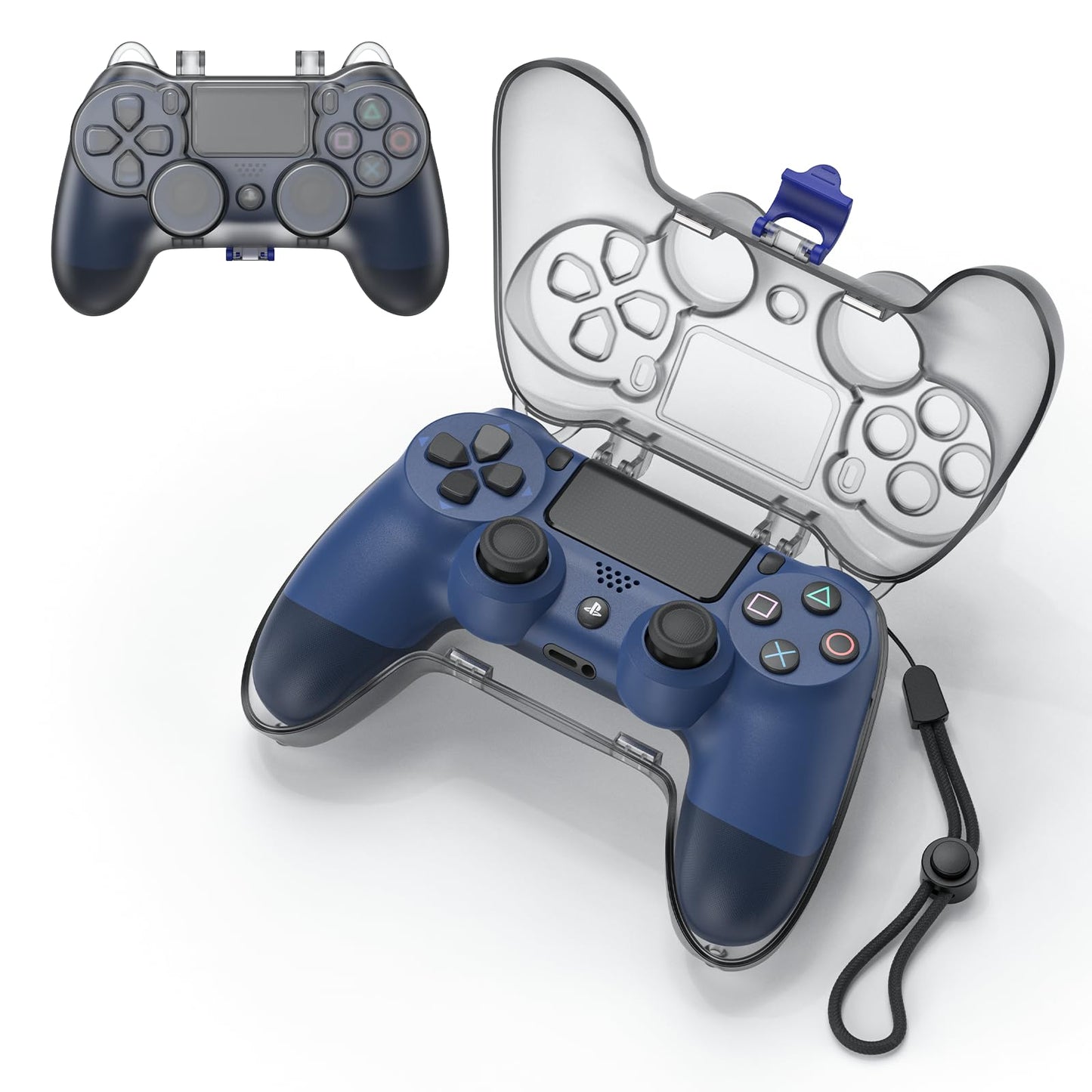 Tiiletzote PS4 DualShock 4 Controller Protective Case - Black Travel Storage Bag, Model TCB302