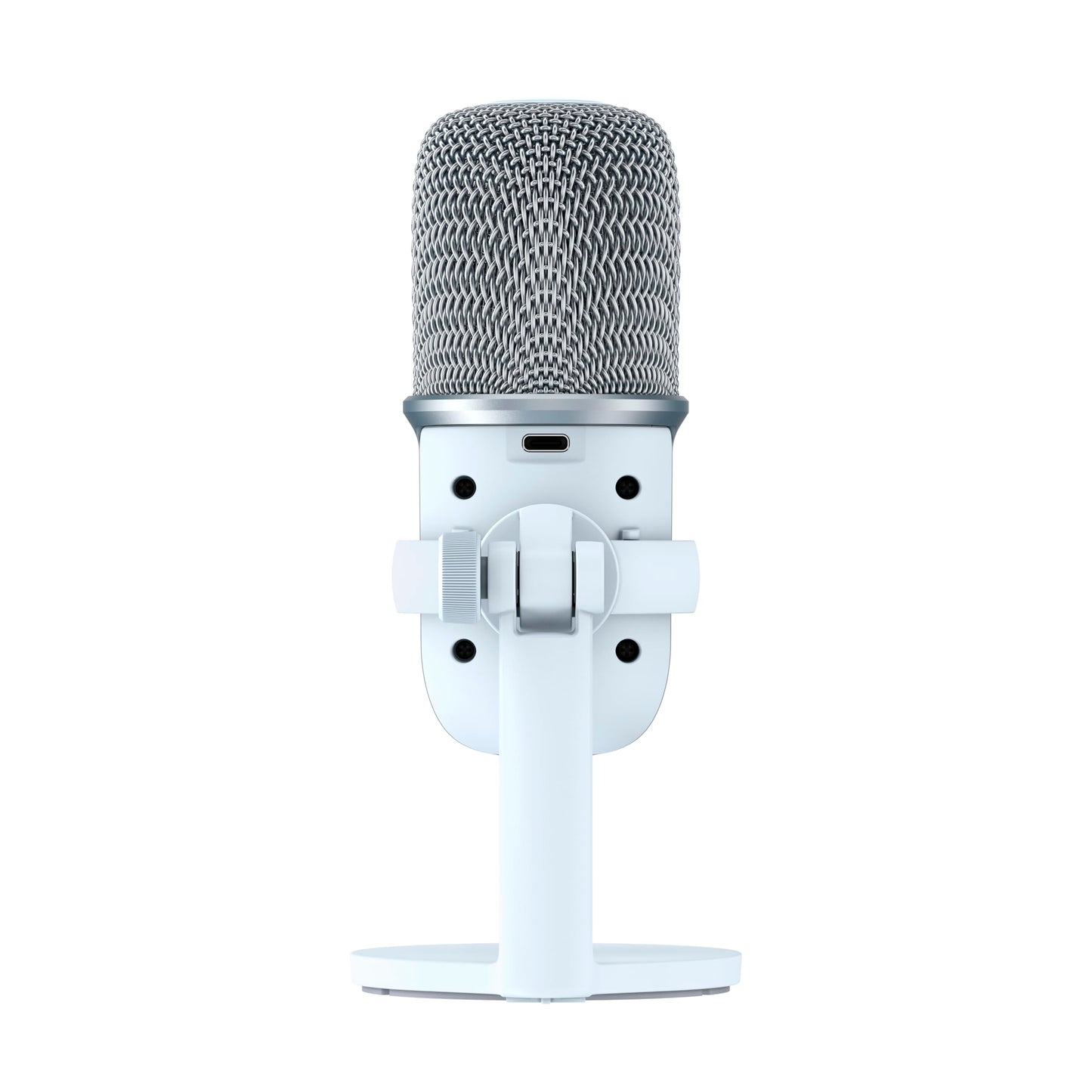 HyperX SoloCast USB Condenser Gaming Microphone - 24 Bit, Cardioid, Tap-to-Mute, PC/PS4/Mac, White, Model 519T2AA