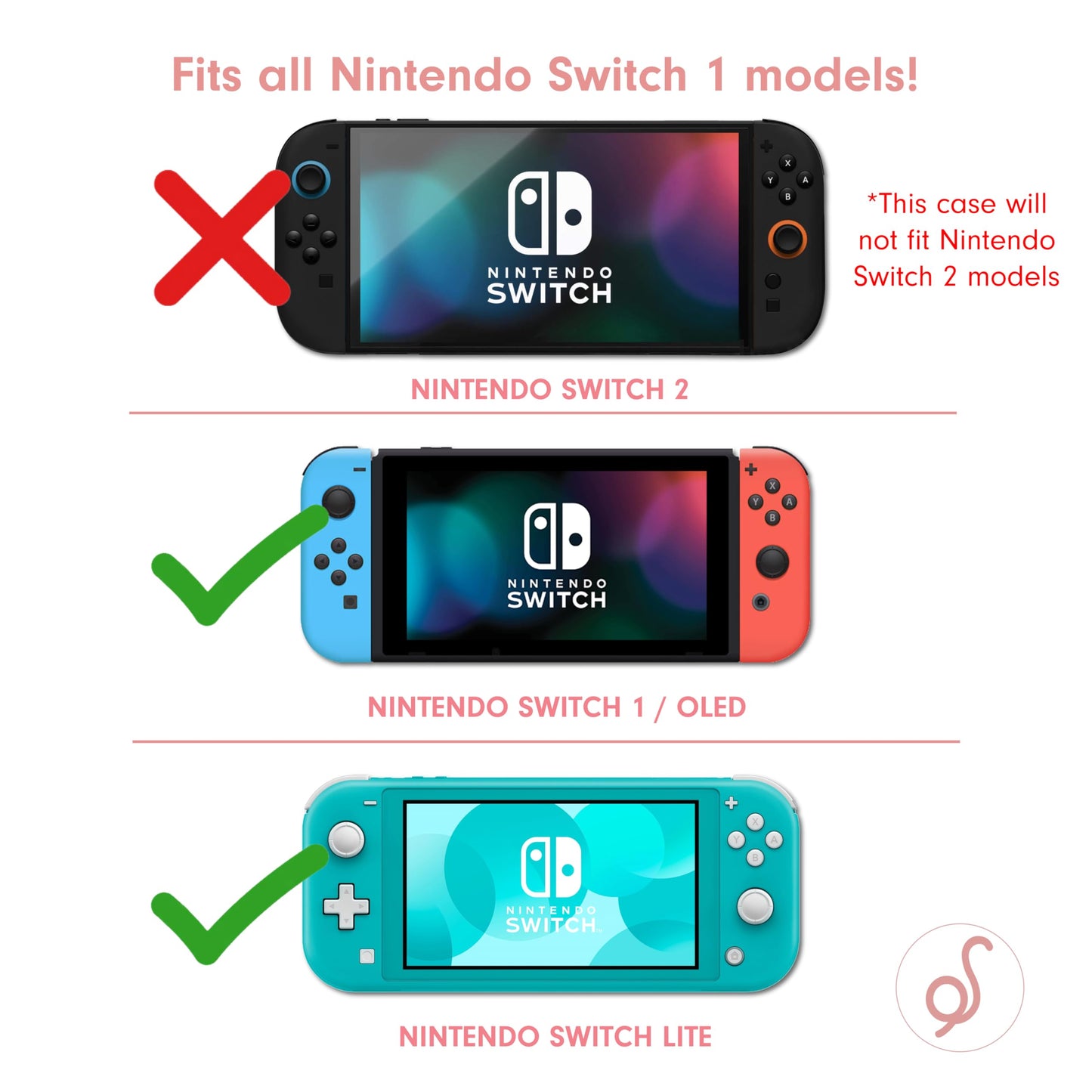 Sonix Nintendo Switch Carrying Case - Protective Travel Case, 10.5"x5"x2.5", Hello Kitty Stickers, Model 800-001-SNX