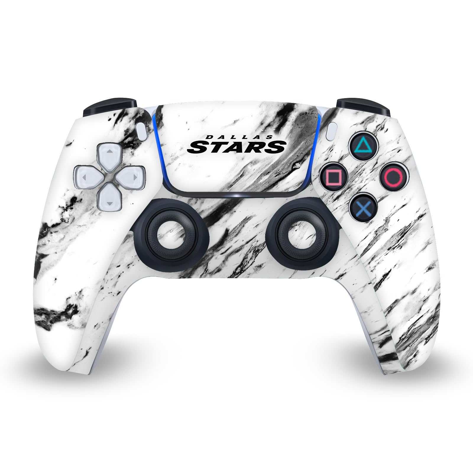 Head Case Designs Officially Licensed NHL Marble Dallas Stars Vinyl Faceplate Sticker Gaming Skin Decal Cover Compatible With Sony PlayStation 5 PS5 DualSense Controller
