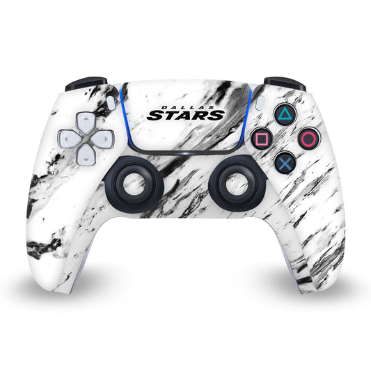 Head Case Designs Officially Licensed NHL Marble Dallas Stars Vinyl Faceplate Sticker Gaming Skin Decal Cover Compatible With Sony PlayStation 5 PS5 DualSense Controller