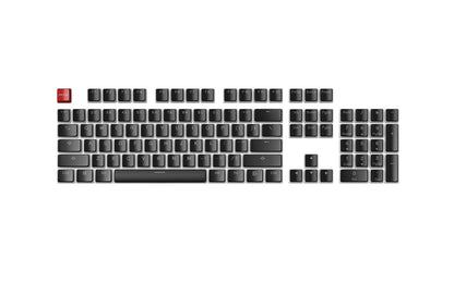 Glorious Aura V1 Black Pudding Keycaps - Double Shot PBT, 104 Keys, TKL, English (US) Layout