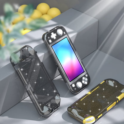ECHZOVE Switch Lite Glitter Case - Protective Hard Grip for Switch Lite - Black