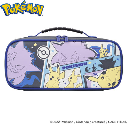 HORI Nintendo Switch Cargo Pouch - Compact Travel Case for Split Pad - Gengar Design, Officially Licensed by Nintendo & Pokémon