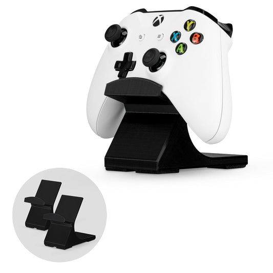 BRAINWAVZ Game Controller Holder Stand (2 Pack) - Universal Design for Xbox, PS5, PC - UGDS-05 Black