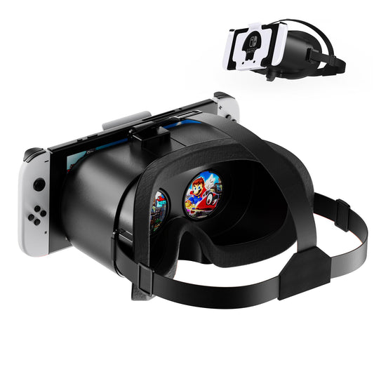 VR Headset for Nintendo Switch & Switch OLED  Upgraded Switch Virtual Reality Glasses with Adjustable HD Lenses and Comfortable Head Strap  Labo VR Kit 3D Goggles for Switch Accessories