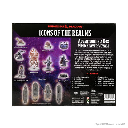 WizKids D&D Icons of The Realms Adventure in a Box - Mind Flayer Voyage, Medium, Plastic, Black, Model WZK96238