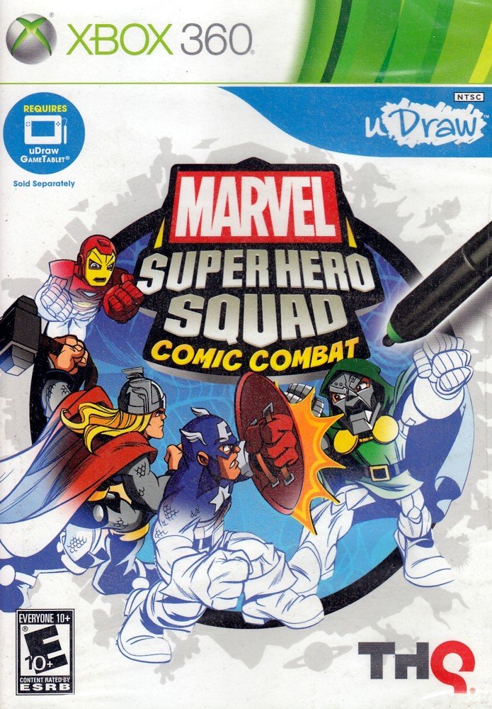 THQ uDraw Marvel Super Hero Squad: Comic Combat for Xbox 360 - One Size, One Color, Model 55395