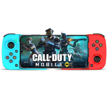 Joso Wireless Mobile Gaming Controller for iPhone/Android - Ergonomic Design, Model BSP-D3, Blue+Red Color