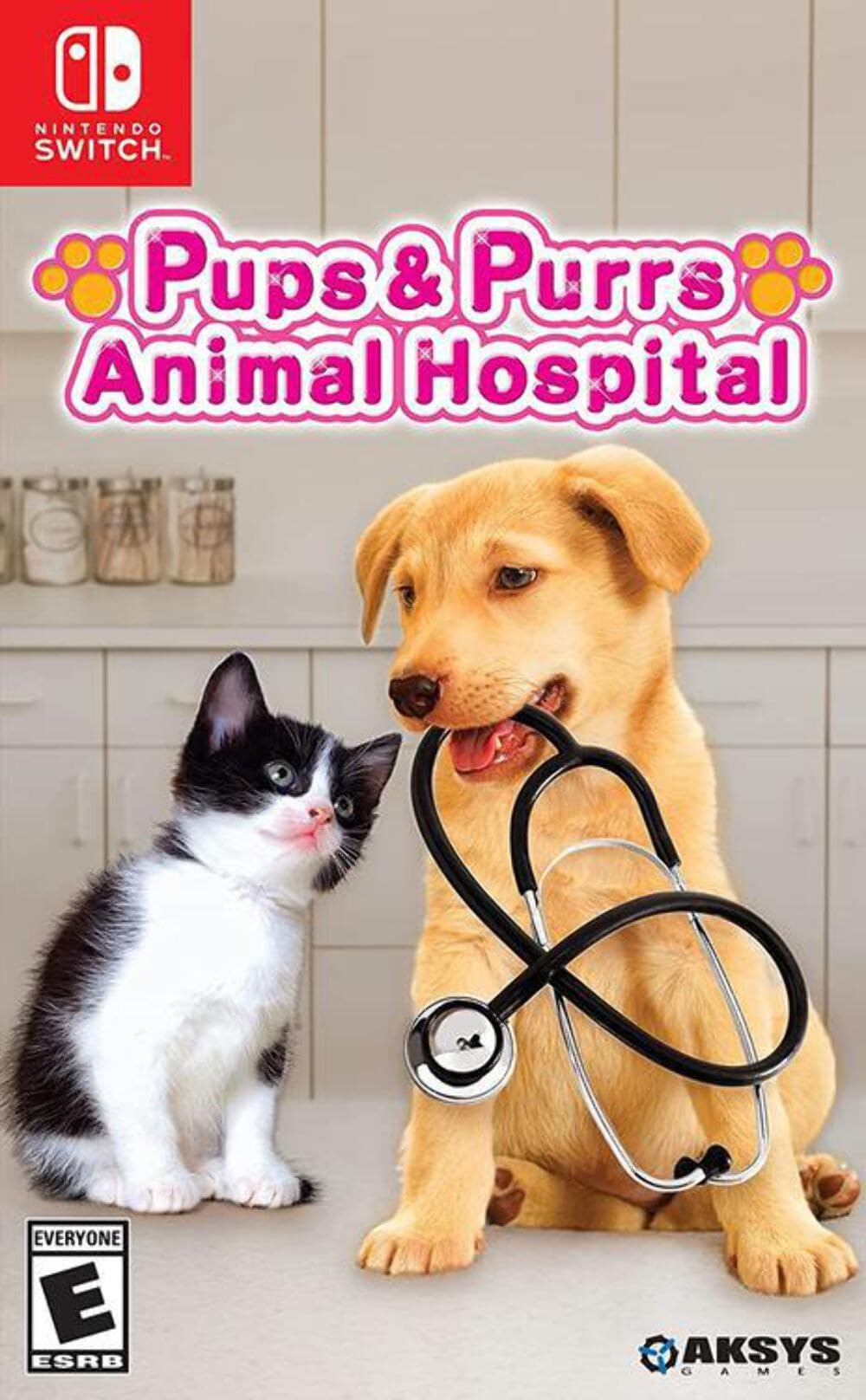 Aksys Pups & Purrs Animal Hospital for Nintendo Switch - Model SW-28