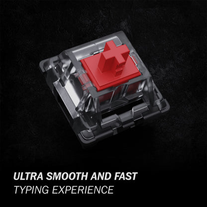 GATERON KS-15 Optical Red Switches | 120 PCS | 45g Force | Linear | Clear Top RGB for Gaming Keyboard