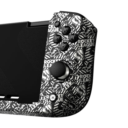 CRKD Nitro Deck - Handheld Controller for Nintendo Switch OLED, Zero Stick Drift, Rocket League Silver Edition, Model 24-ND-RLC