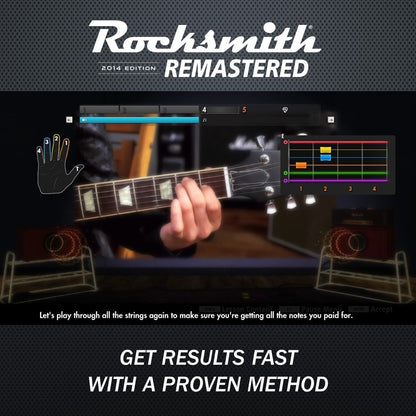 Ubisoft Rocksmith 2014 Edition Remastered - PS4 Standard Edition, Model UBP30502054, Red Color