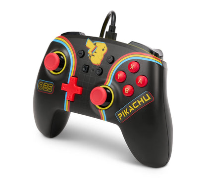 PowerA Enhanced Wired Controller for Nintendo Switch - Pikachu Arcade, Model 1522782-01