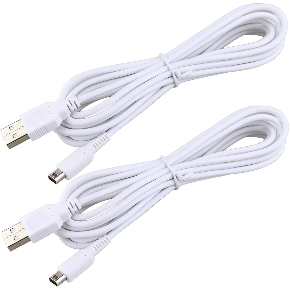 AKWOX [2 Pack] 3M/10FT USB Charger Power Cable Compatible with for 3DS XL  3DS  DSi XL New 2DS XL  DSi  New 3DS XL