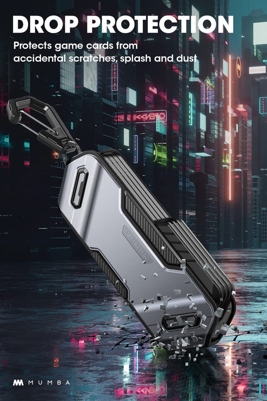 Mumba Switch Game Card Case Holder - Portable 4-Layer Rotatable Design, 4.7 inches, Calx for Nintendo Switch/Switch OLED/Lite