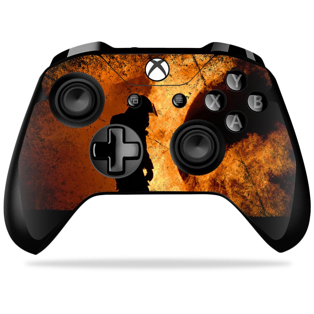 MIGHTY SKINS MightySkins Skin for Xbox One X Controller - Fire Fighter - Durable Vinyl Decal Wrap - Easy to Apply & Remove