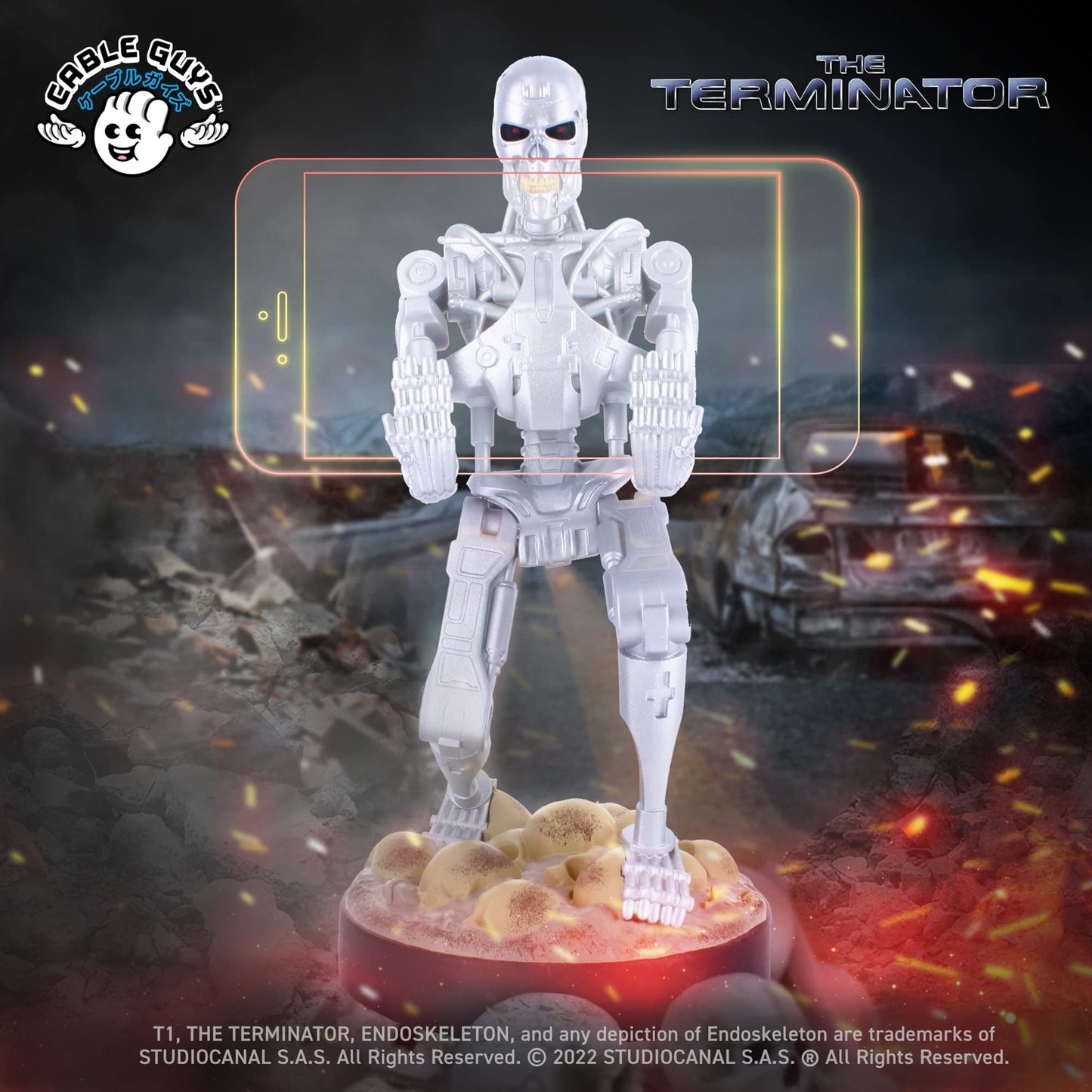 Exquisite Gaming Terminator T-800 Mobile Phone & Gaming Controller Holder - Multicolor, Model CGCRTE400469