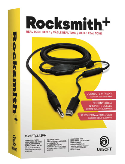 Ubisoft RockSmith Real Tone Cable - Black, Copper Material, Model 3307215640340