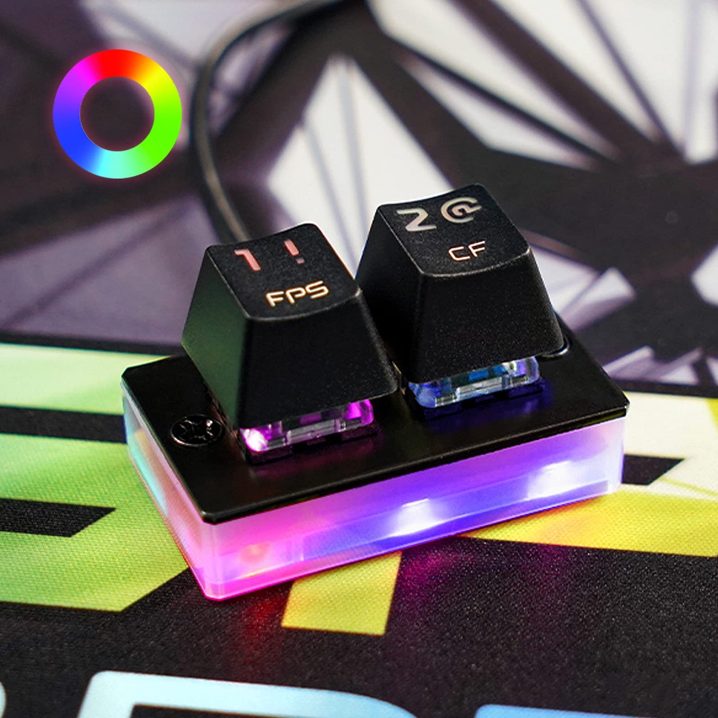 MOTOSPEED K2 OSU RGB Mechanical Gaming Keypad, Brown Switch, Classic Black, Model MSK2-brown, Hot Swap, Programmable Keys