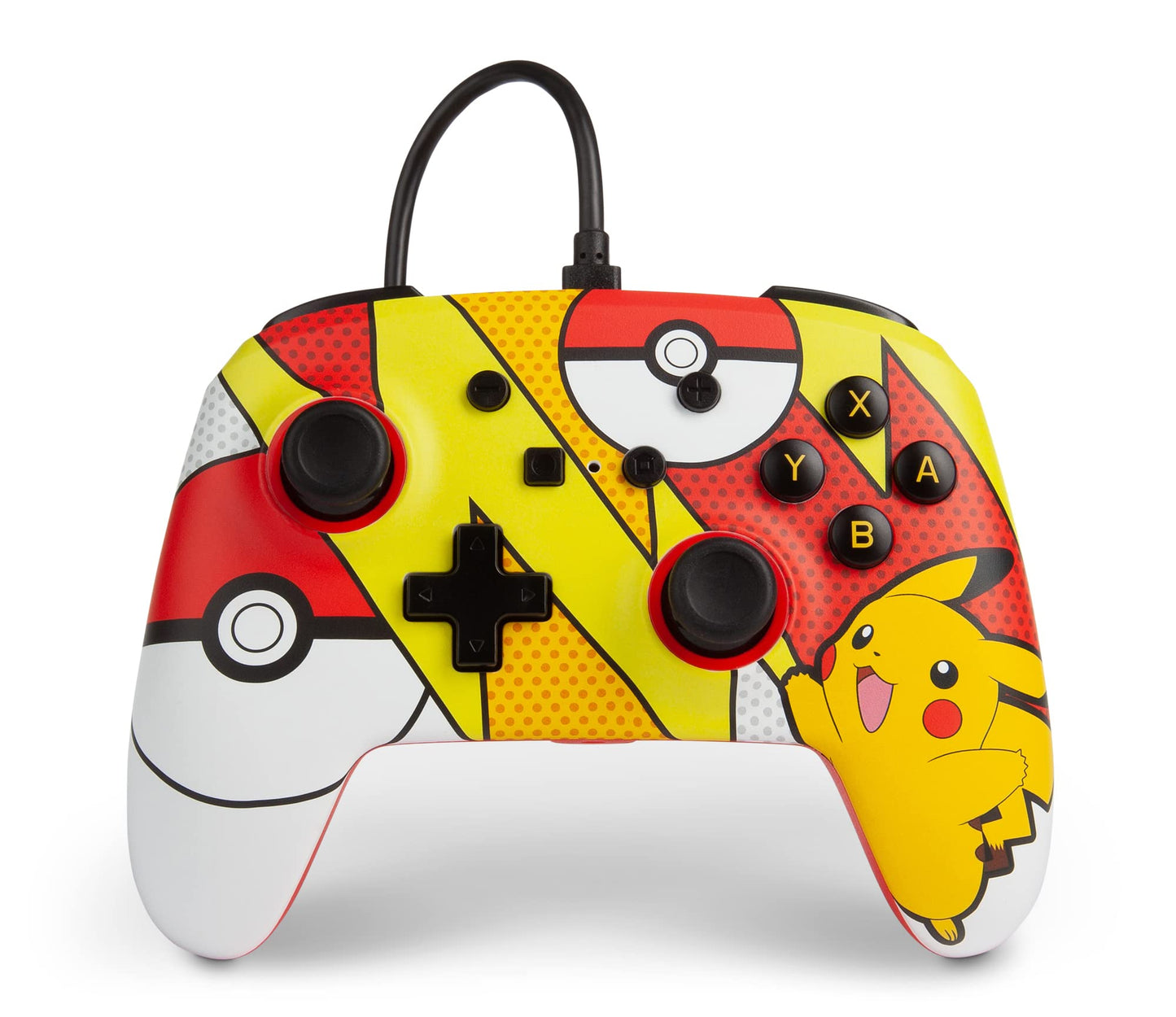 PowerA Nintendo Switch Pikachu Pop Art Wired Enhanced Controller - Multicolor, Model 1518905-01