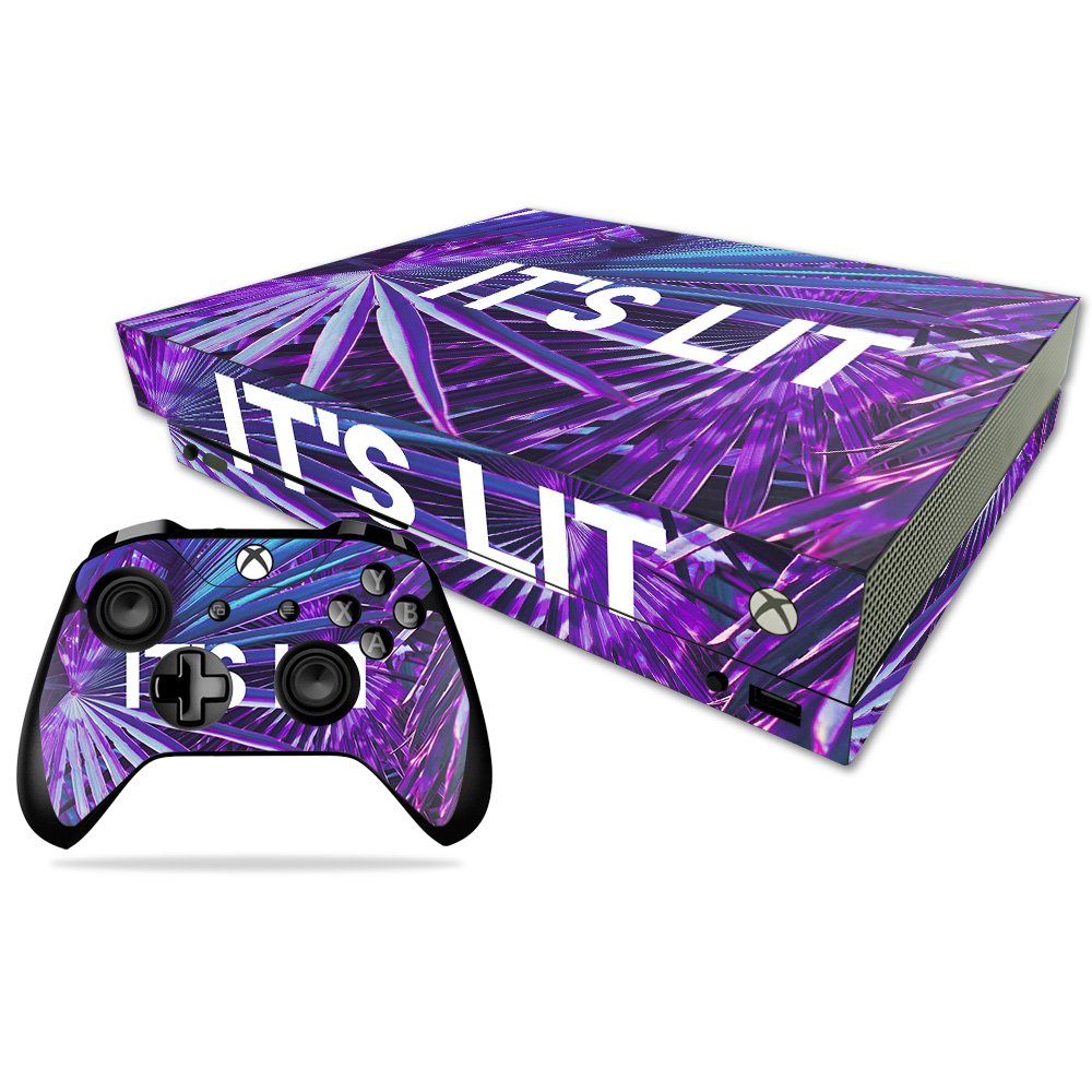 MIGHTY SKINS Xbox One X Skin - Its Lit | Durable Vinyl Decal Wrap | Easy Apply/Remove | Model: MIXBONXCMB-Its Lit