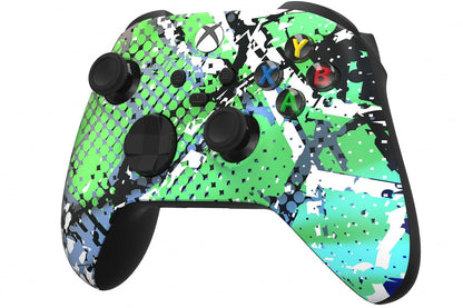 Custom Controllerzz Wireless Controller for Xbox Series X/S & One - Soft Touch Feel, X/S Swamp Fade