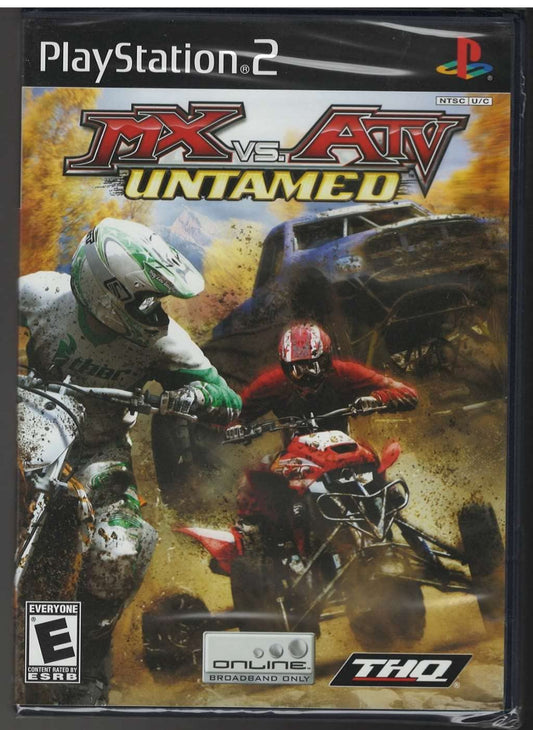 THQ Mx Vs ATV Untamed - PlayStation 2 Game, Model 46123, Off-Road Racing Adventure