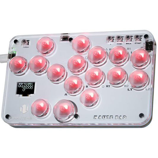 Sehawei Arcade Stick S16 - All-Button Gamerfinger, Custom RGB & Turbo Functions for PC/PS3/PS4/Switch - Supports Hot Swap & SOCD