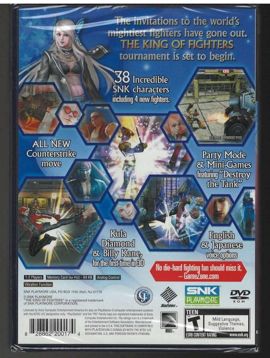 SNK King of Fighters 2006 - PlayStation 2 Game, Model 828862200174, Classic Fighting Game