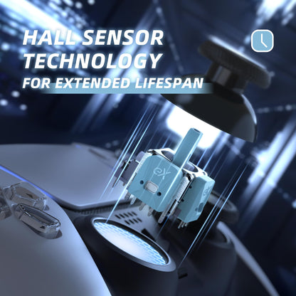 eXtremeRate eXhall Digital Calibrable Thumbstick Kit for PS5 - 3D Joystick Sensor Module, Blue 80gf, Model HMRPF001