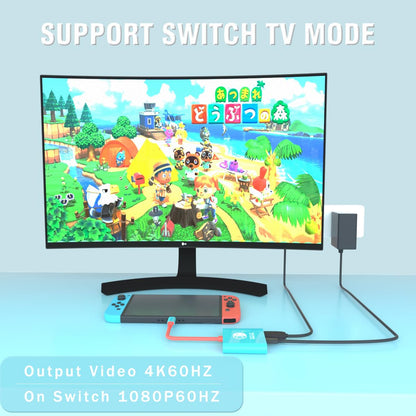 pdobq Switch Dock for Nintendo Switch & OLED - Portable TV Dock Adapter with HDMI2.0, Model PDOBQ, Replacement Travel Dock
