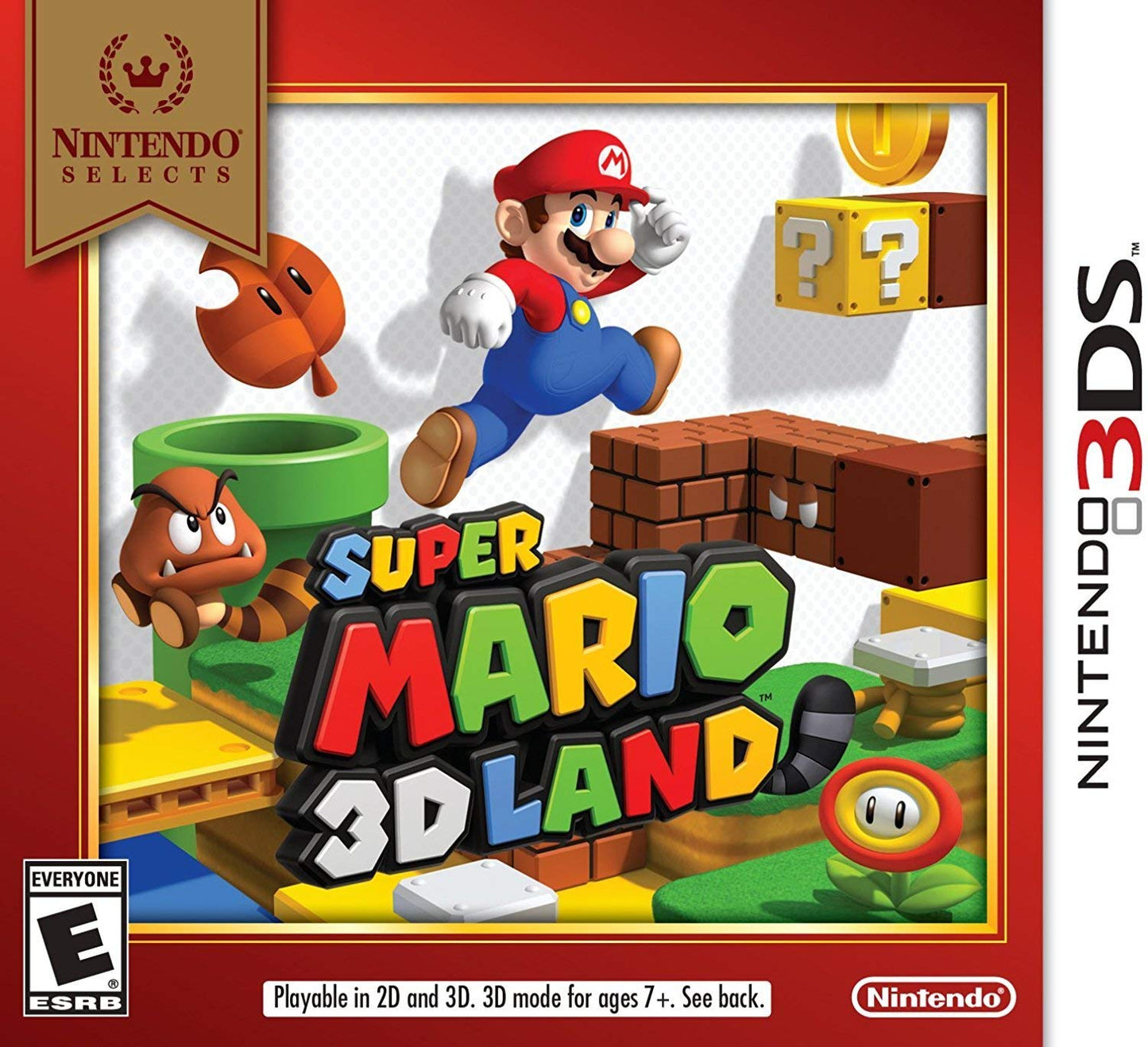 Nintendo Selects Super Mario 3D Land for 3DS - Original Version, Model CTRPARE5