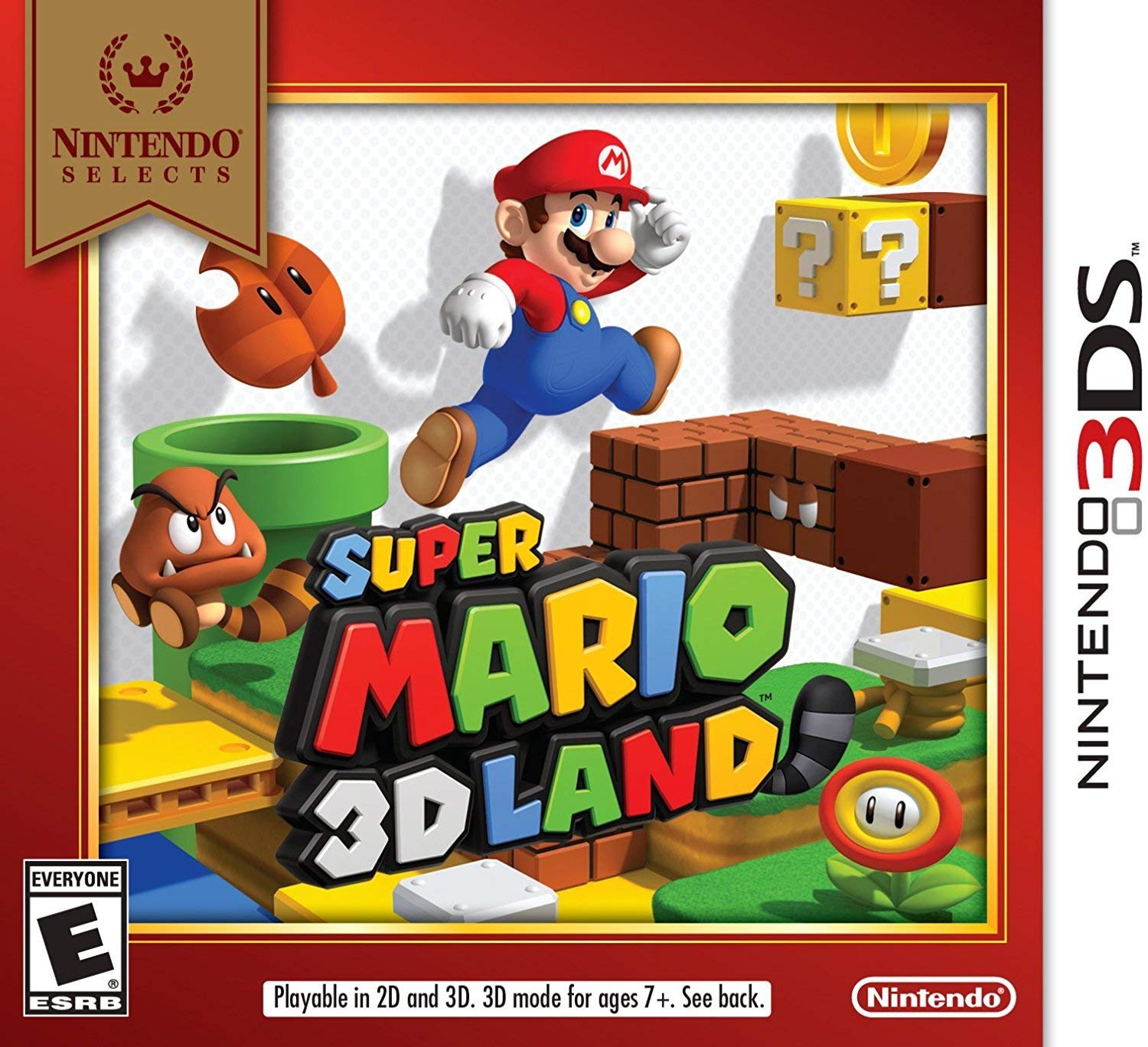 Nintendo Selects Super Mario 3D Land for 3DS - Original Version, Model CTRPARE5
