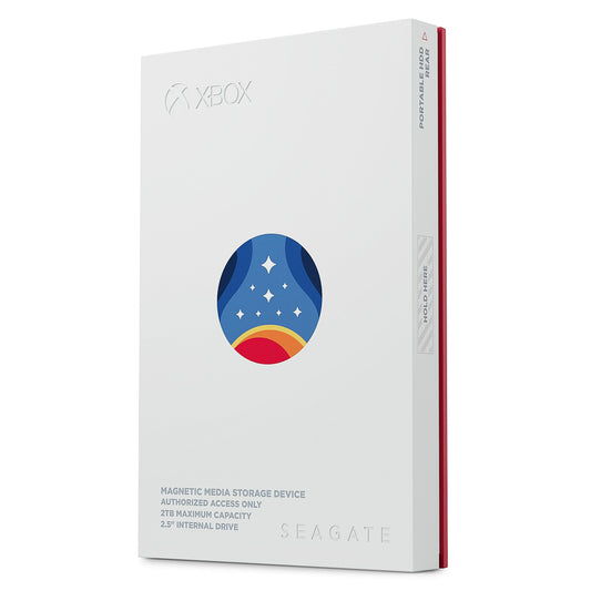 Seagate 2TB Starfield Special Edition Game Drive - USB 3.2 Gen 1, Custom RGB LED, Model STMJ2000400, 3 Year Rescue Services