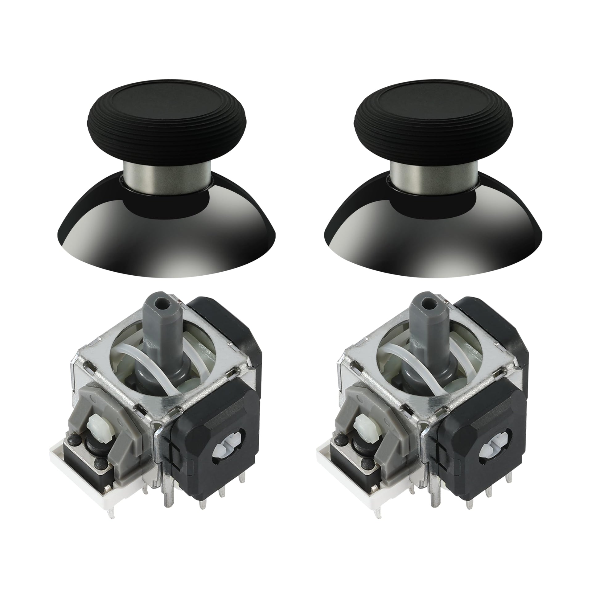 GuliKit TMR Magnetic Joystick Replacement Kit for PS5 DualSense/DualSense Edge Controller Anti-Drift Electromagnetic Stick Repair Module with Thumbstick Caps  Soldering Required
