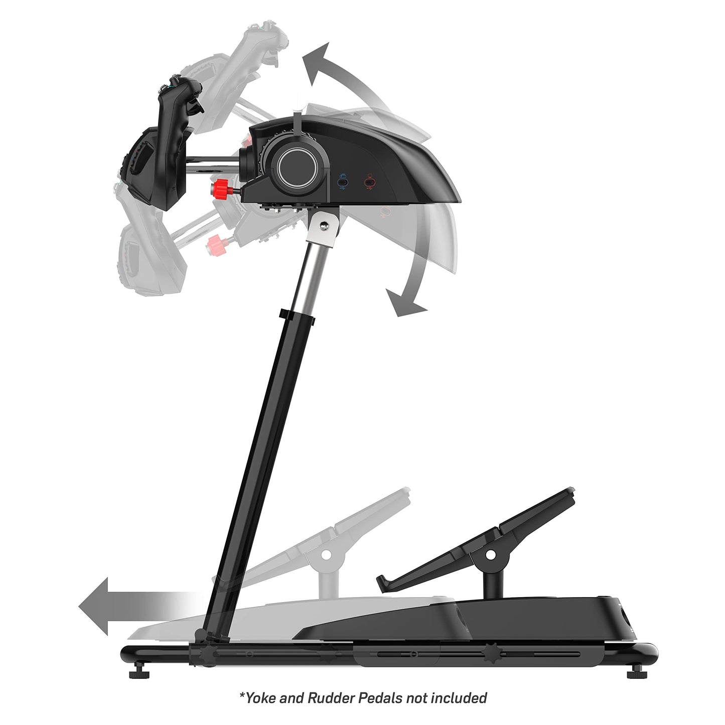Turtle Beach VelocityOne Universal Stand for Flight Simulation & Racing - Adjustable Metal Design, Black, Model TBS-0720-05
