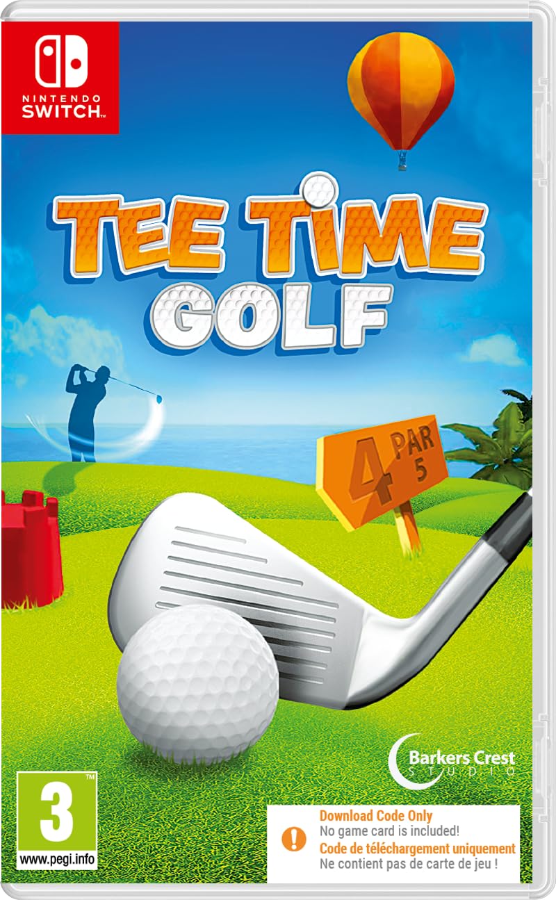 NINTENDO SWITCH Tee Time Golf - Download Code in Box - Fun Golf Game for Switch