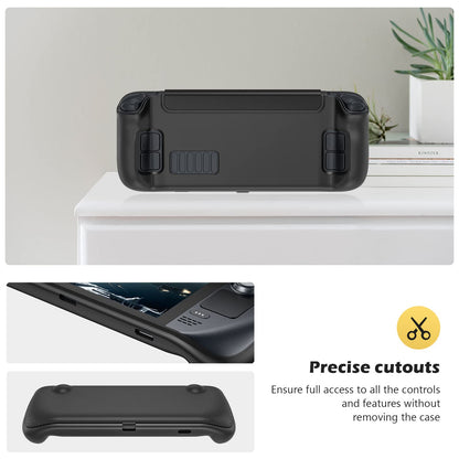 ProCase Flip Case for Steam Deck OLED/LCD - Detachable Front Cover, Black, Model PC-08363653