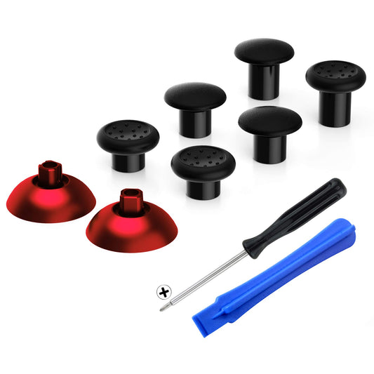 eXtremeRate ThumbsGear Interchangeable Ergonomic Thumbstick for PS5 Controller, for PS4 All Model Controller - 3 Height Domed an