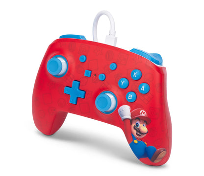 PowerA Enhanced Wired Controller for Nintendo Switch - Woo-hoo! Mario Gamepad, Officially Licensed, Wired Controller