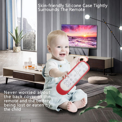 CHUNGHOP PS5 Protective Silicone Case for Media Remote - Shockproof, Washable, Red