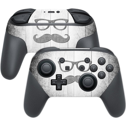 MIGHTY SKINS Nintendo Switch Pro Controller Skin - Hipster Vinyl Decal Wrap, Durable & Protective, Easy to Apply, Model NISWPCOI-Hipster