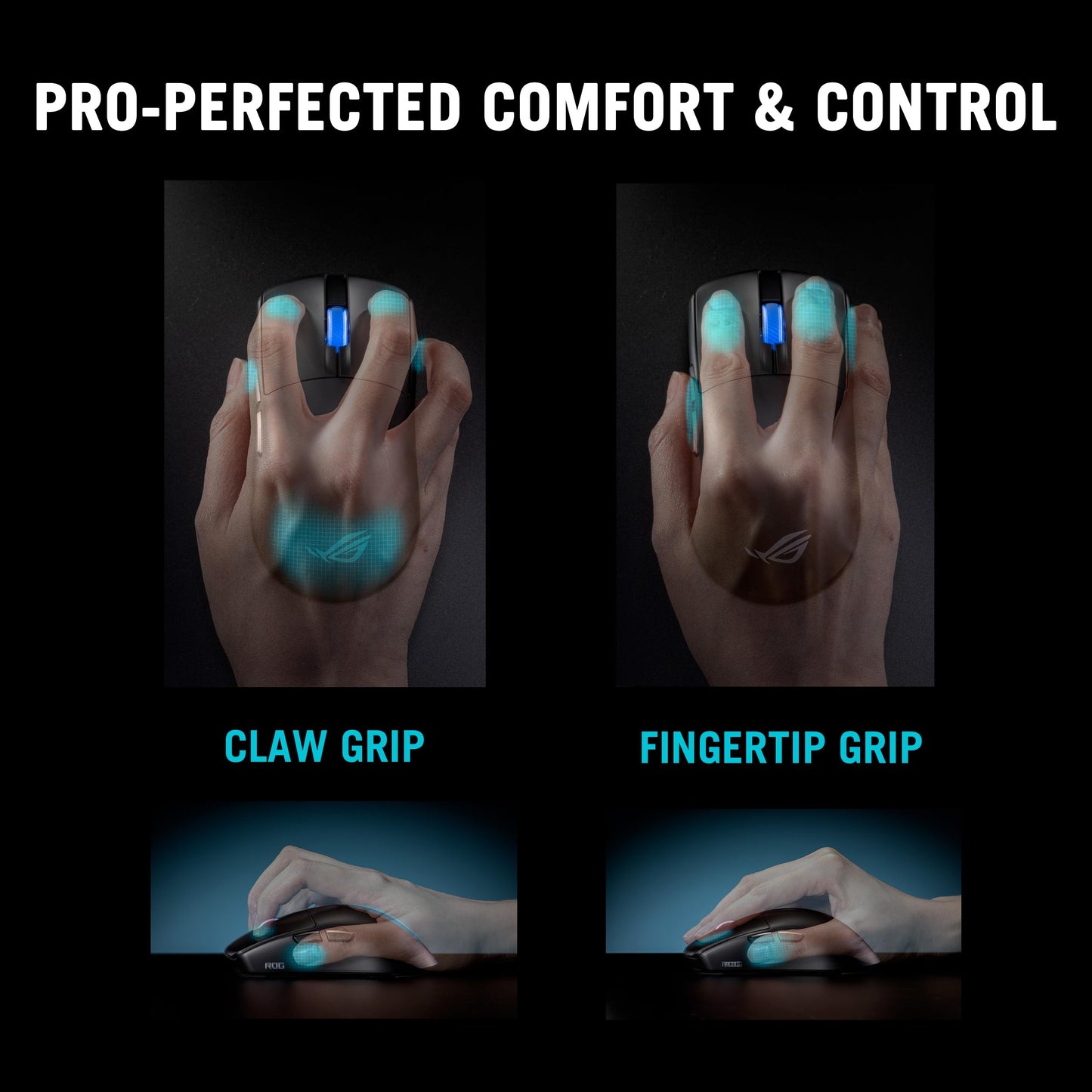 ASUS ROG Harpe II Ace Wireless Gaming Mouse - 48g, 42K DPI, Tri-Mode, Black, Model P723