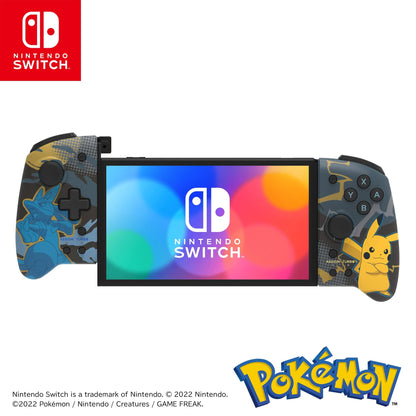 HORI Nintendo Switch Split Pad Pro - Ergonomic Controller for Handheld Mode, Pikachu & Lucario Design, Model NSW-414U