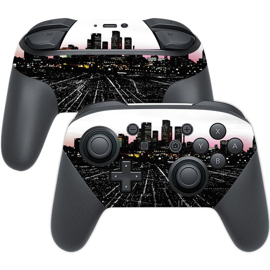 MightySkins Skin Compatible with Nintendo Switch Pro Controller - Urban Night | Protective, Durable, and Unique Vinyl Decal wrap