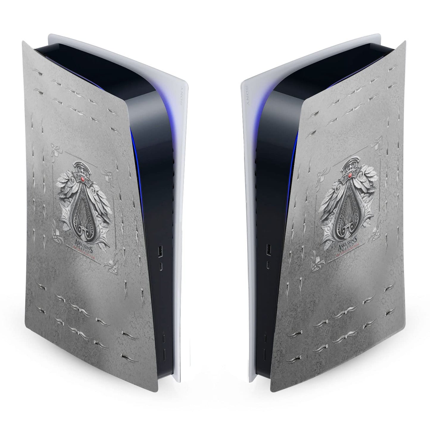 Head Case Designs Officially Licensed Assassins Creed Belt Crest Brotherhood Graphics Vinyl Faceplate Sticker Gaming Skin Decal Cover Compatible With Sony PlayStation 5 PS5 Digital Edition Console
