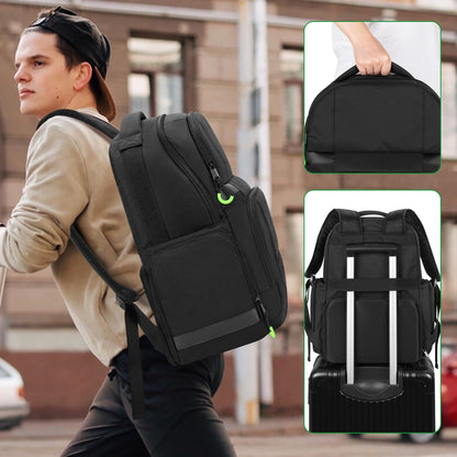 PGmoon Carry Backpack for Xbox Series X/S - Large Green Case with Storage for Console, Headset & Controllers - Model CAPG00501