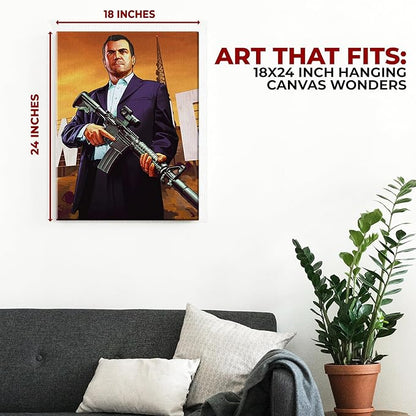 Grand Theft Auto Wall Canvas Set of 1