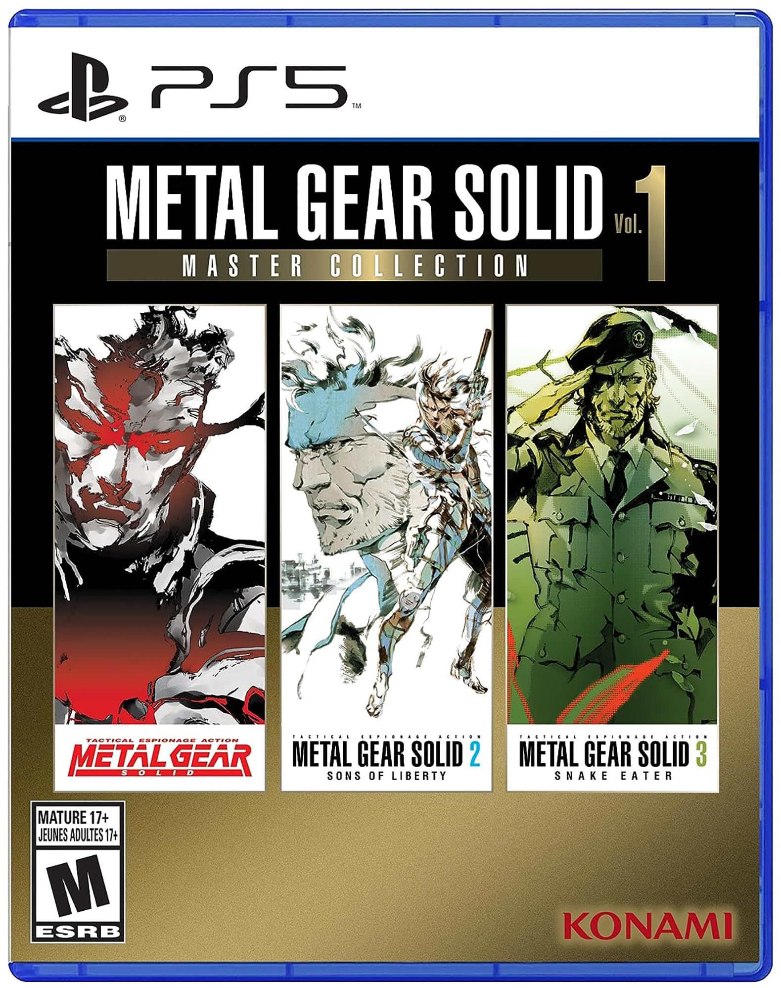 Konami Metal Gear Solid: Master Collection Vol.1 for PS5 - Classic Action Game, Model 20355